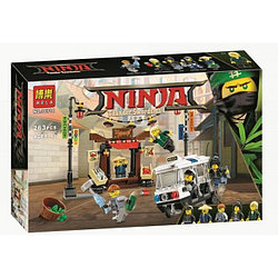 Конструктор Bela Ninja 10714 "Ограбление киоска в Ниндзяго Сити" (аналог Lego Ninjago Movie 70607) 263 детали 