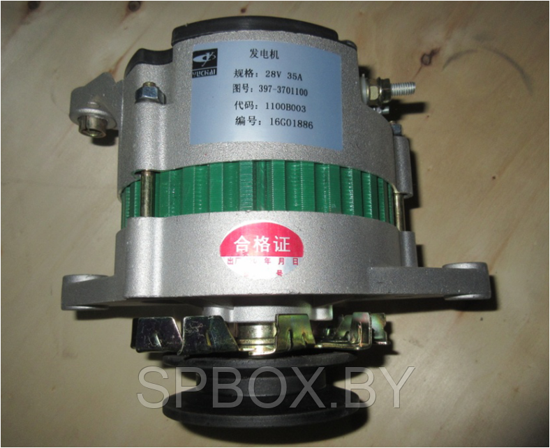 Генератор для погрузчика LiuGong ZL30E, двигателя Yuchai 6108