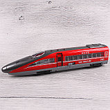 Скоростной красный поезд 1:90, свет, звук, фото 2