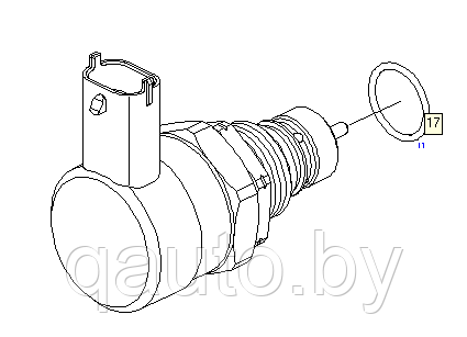 Регулирующий клапан 0281002507 топливной рампы Bosch  ALFA ROMEO, FIAT, FORD, HYUNDAI, KIA, LANCIA, OPEL