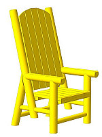Кресло садовое деревянное "ТРОН"