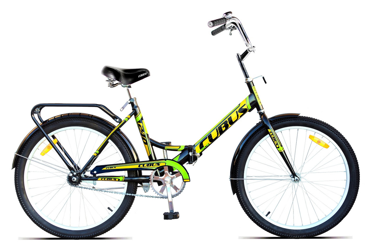 Складной велосипед CUBUS 240 черно-зеленый
