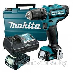 Дрель-шуруповерт MAKITA DF 333 DWYE в чемодане (12 В, 2 акк., 1.5 А/ч Li-Ion, 2 скор., 30 Нм) в Гомеле