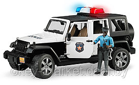 Игрушка Bruder Полицейский Jeep Wrangler Unlimited с фигуркой 02527