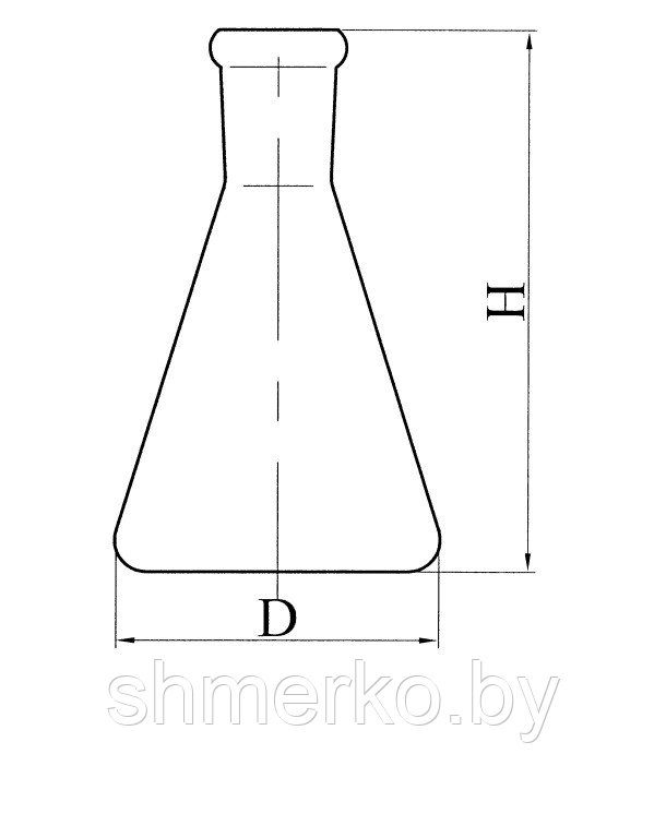 Колба коническая с шлифом