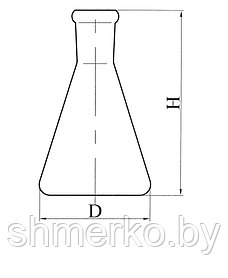 Колба коническая с шлифом