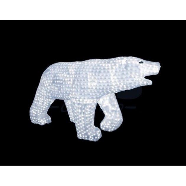 Акриловая светодиодная фигура "Белый медведь"(100х175 см; 3872 диода) - фото 2 - id-p69773624