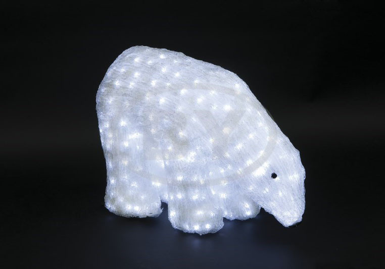 Акриловая светодиодная фигура "Белый медведь"(55х40 см; 752 диода) - фото 1 - id-p69773645