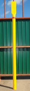 СОГ Столбик опознавательный 1800*83*4мм для подземных газопроводов (цвет желтый с красным)