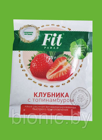 Каша овсяная ,Клубника с топинамбуром "ФитПарад" 35 г 1/30, фото 2