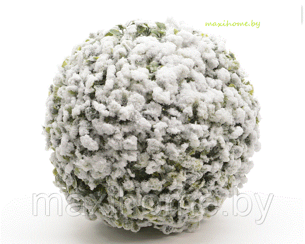Декоративный шар из искусственной травы с имитацией снега - фото 2 - id-p69807465