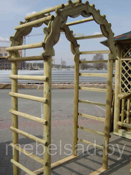 Пергола "АР-1" с ригелем: продажа, цена в Минске. Садовые арки, шпалеры ...