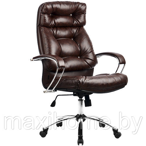 Кресло LK-14 PL 823, перфорированная эко-кожа, коричневый
