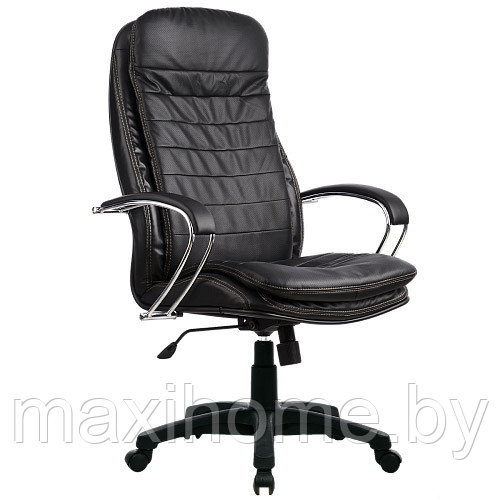 Кресло LK-3 PL 821, перфорированная эко-кожа, черный - фото 1 - id-p69813314