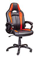 Кресло поворотное APOLLON, (черный+оранжевый)