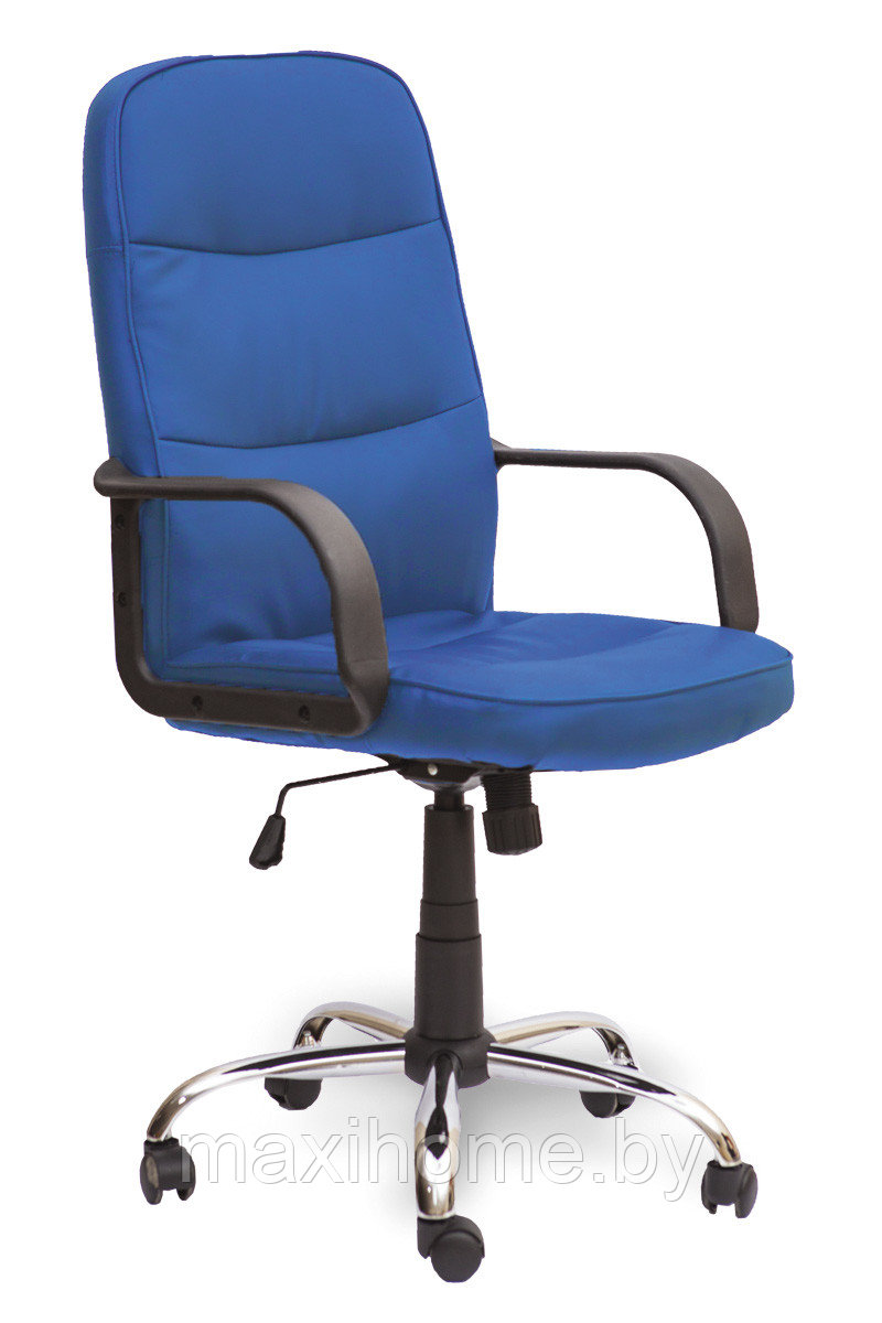 Кресло поворотное MANAGER CN, (хром, ECO синий)