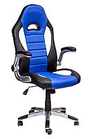 Кресло поворотное NEPTUN, ECO (черный+белый+синий)