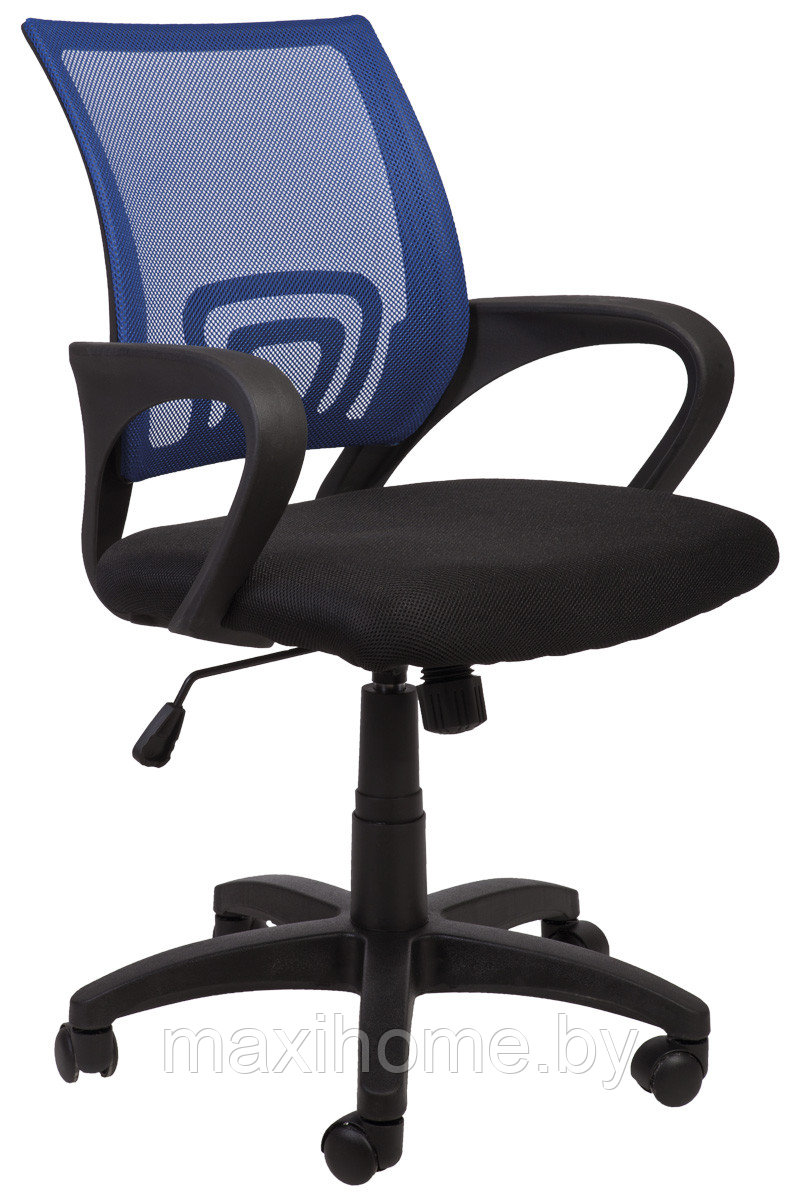 Кресло поворотное RICCI, (синий+черный)