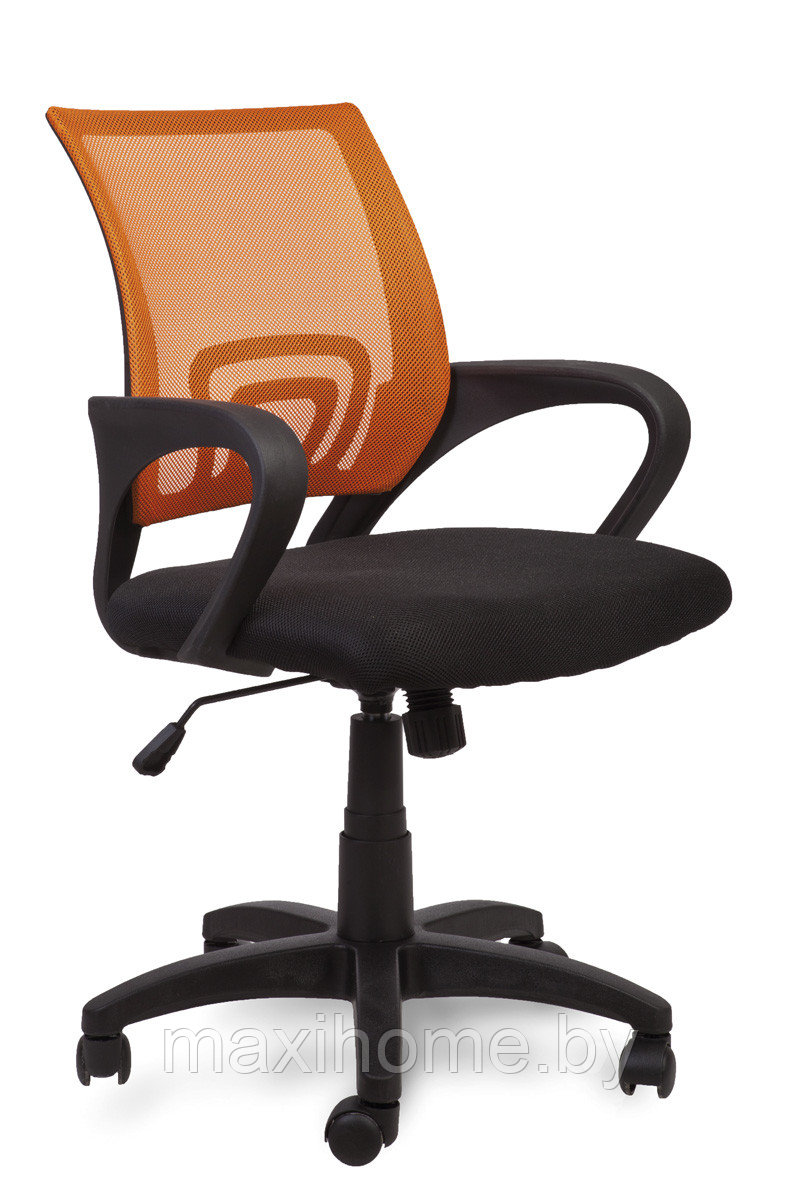 Кресло поворотное RICCI, (оранжевый+черный)