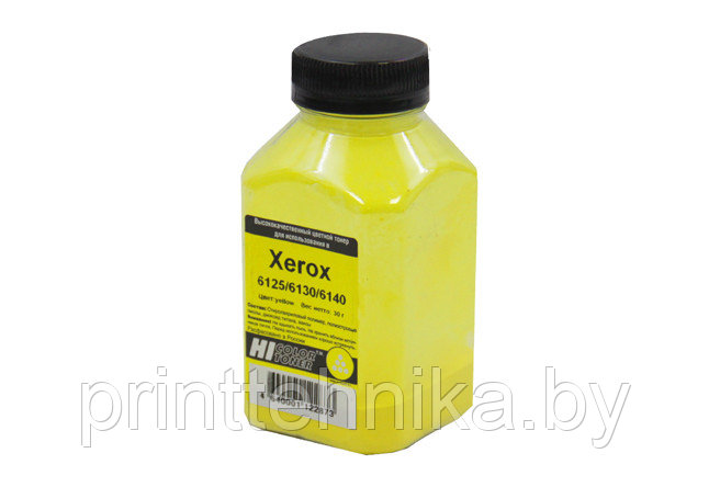 Тонер Hi-Black для Xerox Phaser 6125/6130/6140, Y, 30 г, банка