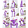 Пижама Кигуруми Единорог фиолетовый (рост 150-159 см), фото 5