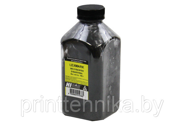 Тонер Hi-Black для Lexmark MS310d/410d/510d/610dn, Bk, 160 г, банка - фото 1 - id-p69725609