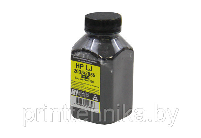Тонер Hi-Black для HP LJ P2035/2055, Тип 3.4, Bk, 120 г, банка