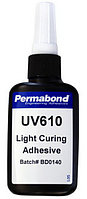 Permabond UV 610 УФ клей для стекла-стекла и стекла-металла отверждаемый УФ-облучением, 50 мл