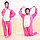 Пижама Кигуруми детская Стич розовый (рост 95-100,100-109 см), фото 3