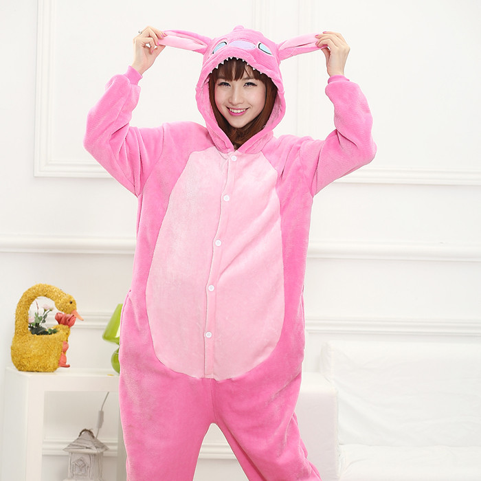 Пижама Кигуруми детская Стич розовый (рост 95-100,100-109 см) - фото 7 - id-p69889150