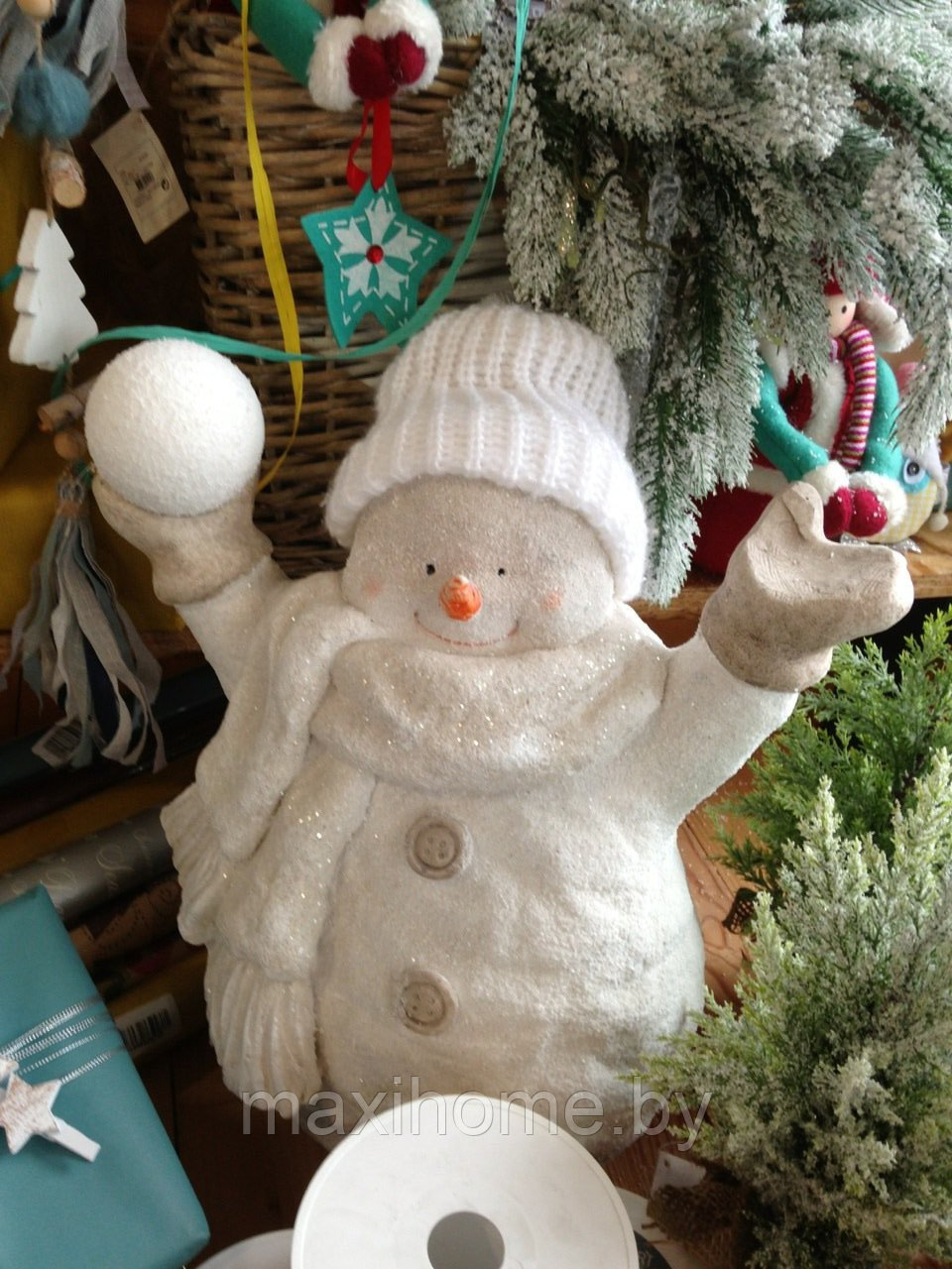 Декоративная статуэтка "Снеговик" - фото 3 - id-p69891902