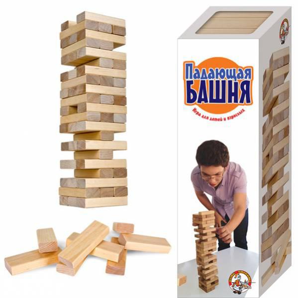 Падающая башня Дженга Игра для детей и взрослых