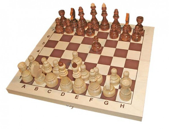 Шахматы гроссмейстерские лакированные с доской - фото 1 - id-p69892552