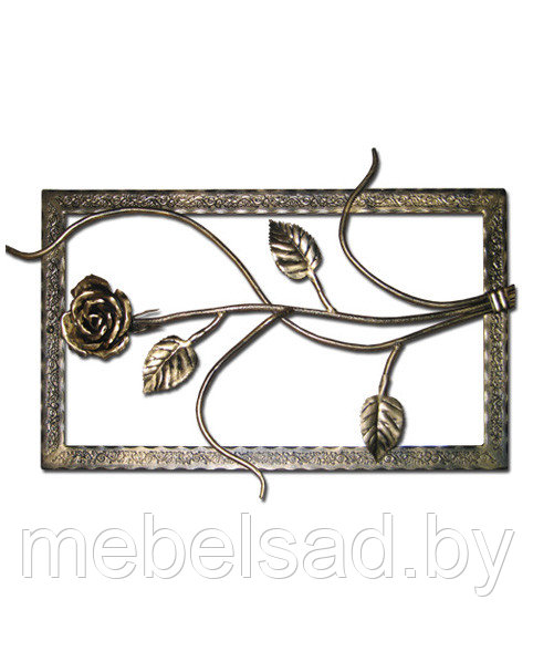 Картина "РОЗА" с элементами ковки