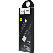 Дата-кабель X5 Bamboo USB Type-C 1м. черный Hoco