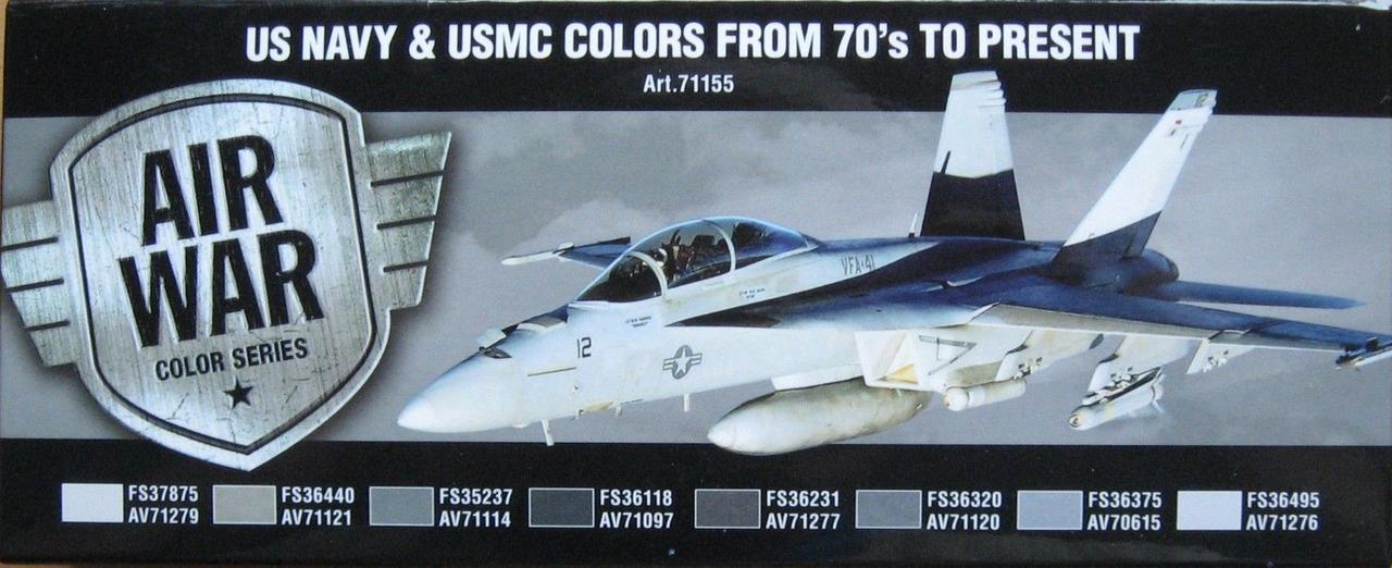 Набор VALLEJO US NAVY & USMC SET (8цв.) (арт.V-71155)