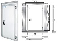 Дверной блок с распашной дверью POLAIR 120-230-100 (световой проём 1850×800)