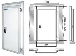 Дверной блок с распашной дверью POLAIR 120-230-80 (световой проём 1850×800)