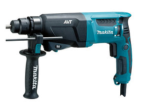 Перфоратор MAKITA HR 2610 в чем. (800 Вт, 2.9 Дж, 3 реж., патрон SDS-plus, вес 2.8 кг)