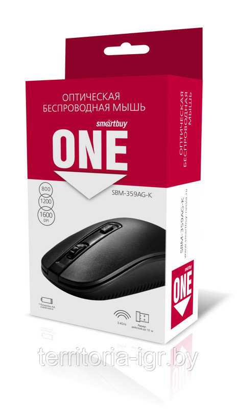 Мышь беспроводная ONE SBM-359AG-K черный Smartbuy - фото 2 - id-p69984017