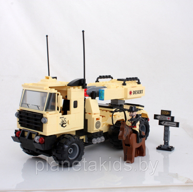 Конструктор Brick "Военный грузовик с ракетой" (арт. 822) 310 деталей