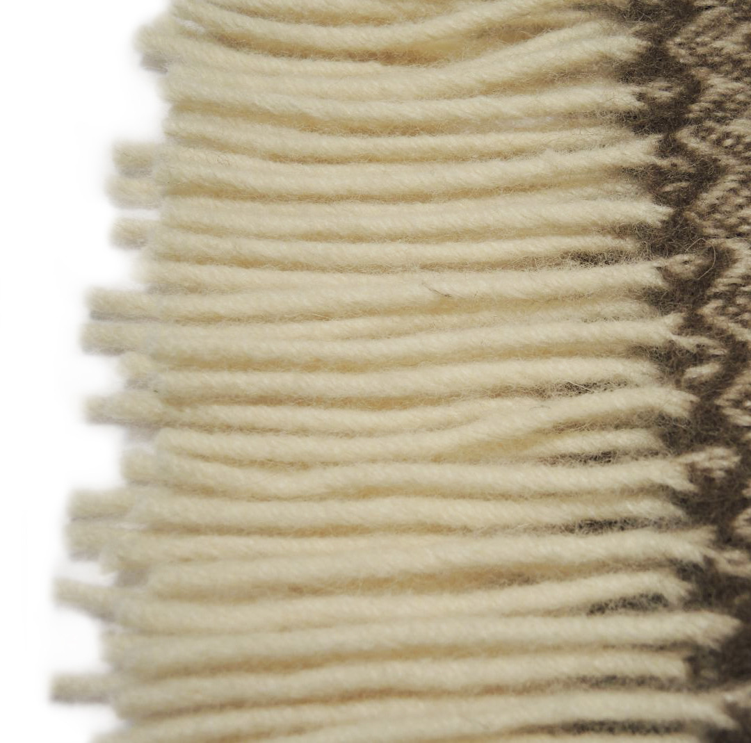 Плед рижский, новозеландская овечья шерсть 140x205 см. Klippan Saule (Латвия-Швеция) 5В6 Тирамису - фото 3 - id-p70035607