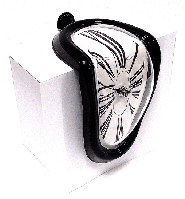 Стекающие часы С. Дали «Melting Clock» черные