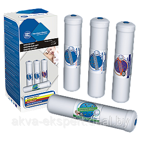 Комплект 4х сменных картриджей Aquafilter EXCITO-CRT