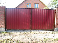 Ворота (каркас) 3*1,7 м под зашивку профнастилом, металлическим или деревянным штакетником 