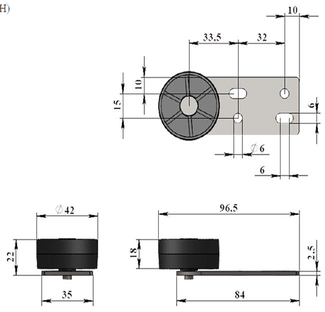 Опора колесная 423 - фото 2 - id-p70065182