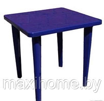 Стол пластиковый квадратный 80*80*71, (синий)
