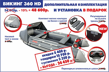 Надувная Надувная лодка Викинг-360 HD (НДНД)