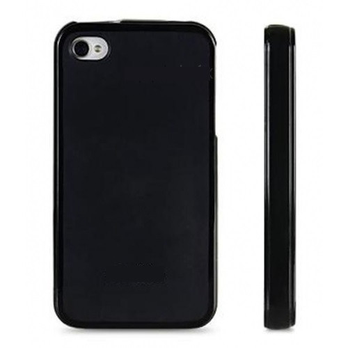 Чехол-накладка для Apple Iphone 4 / 4s (силикон) черный