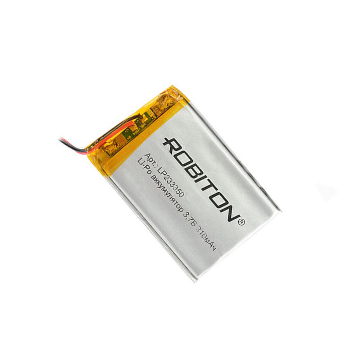 Аккумулятор Lithium Polymer 3.7В 310mAh  (2х33x50мм ) 